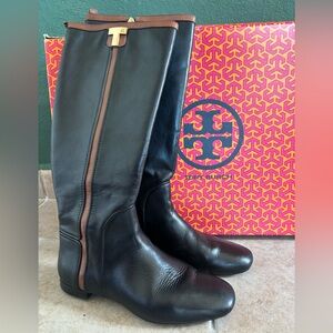 Tory Burch Equestrian Erica Leather Boots